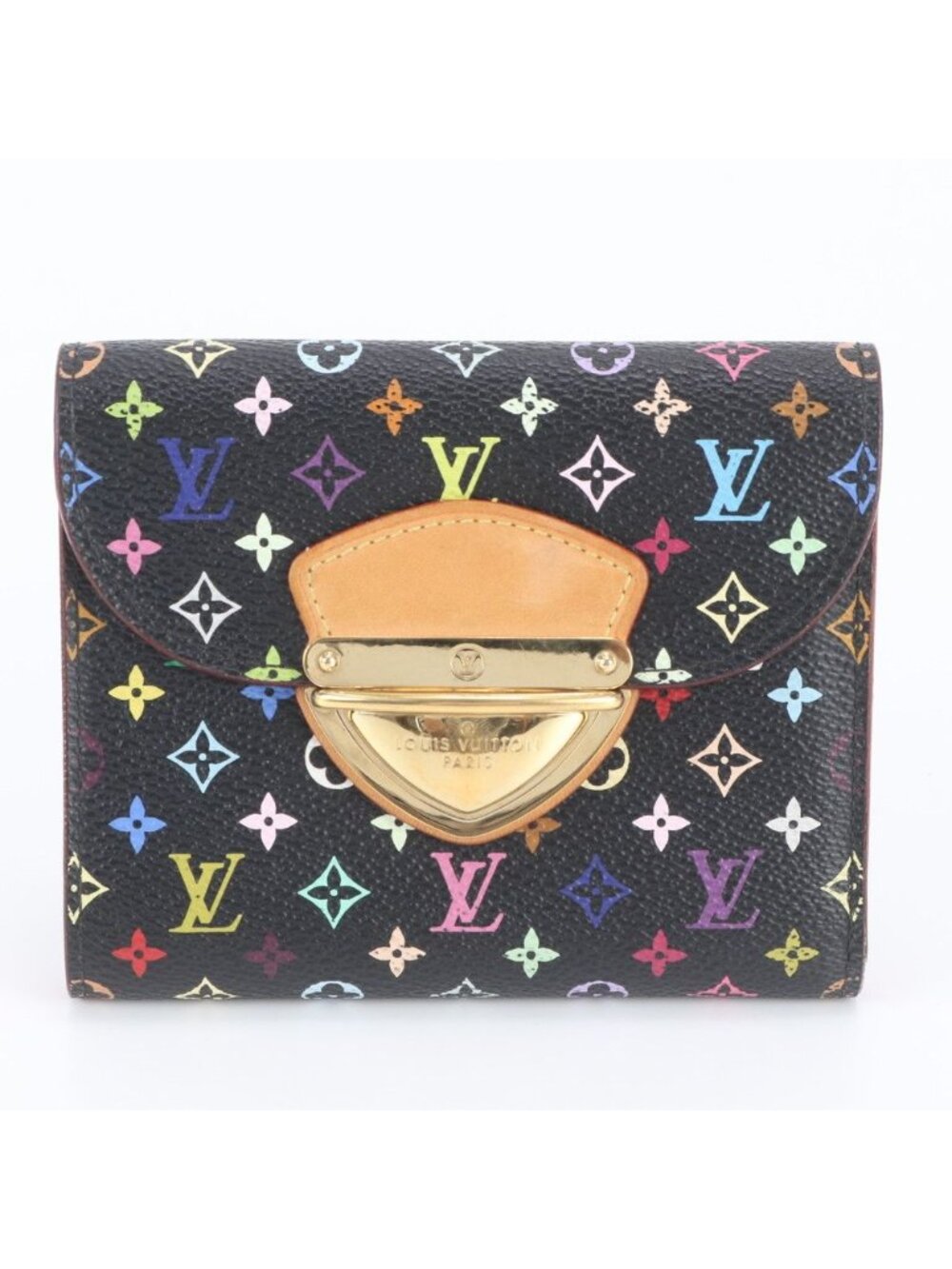 Louis Vuitton Monogram Multicolor Portefeuille Joy Leather Bifold Wallet